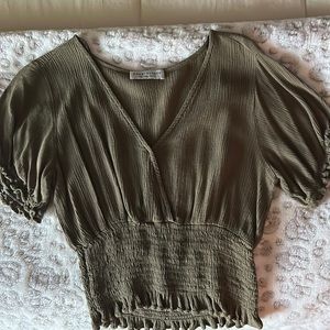 navy green dress shirt.